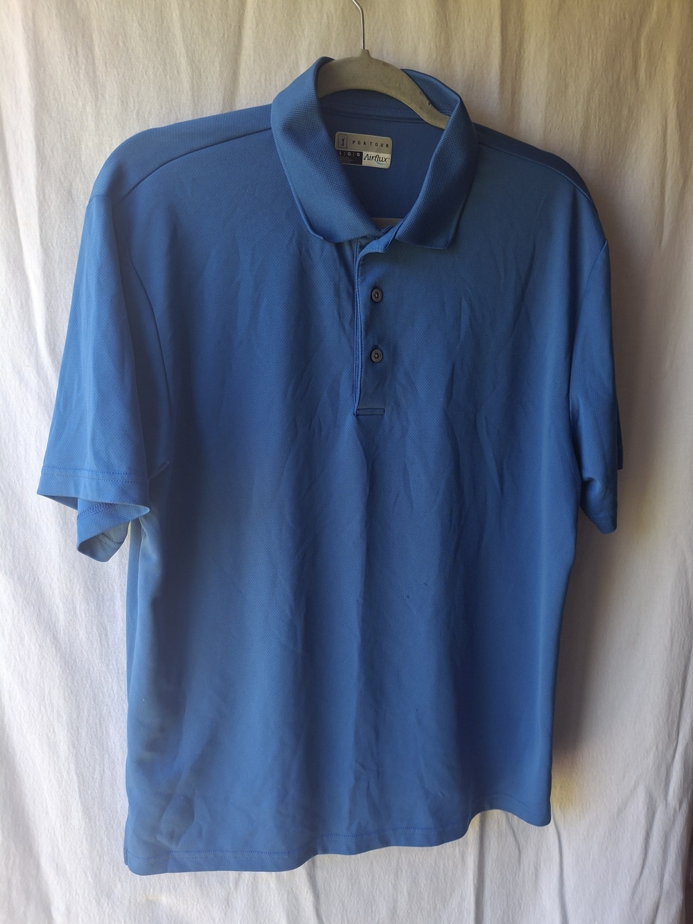 PGA Tour Men's Sky Blue Performance Polo